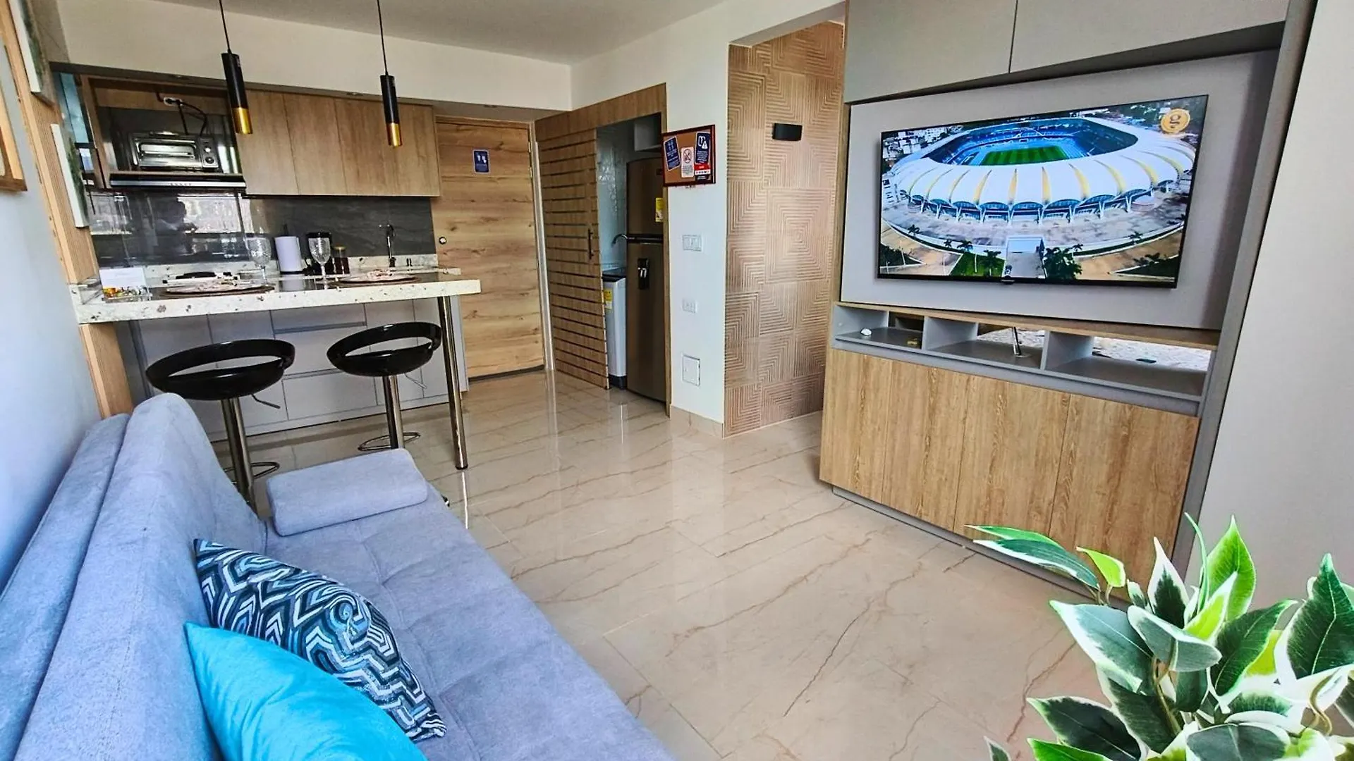 Cali - Apartaestudios Edificio Miro Living 哥伦比亚